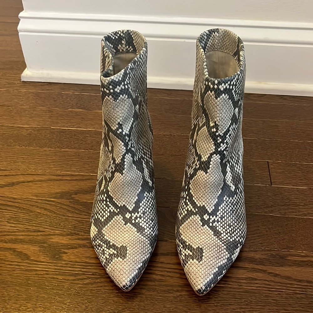 Dolce Vita snake print ankle booties- EUC